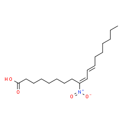 9(E),11(E)-9-nitro Conjugated Linoleic Acid structure