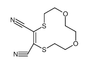 1,4-dioxa-7,10-dithiacyclododec-8-ene-8,9-dicarbonitrile结构式