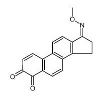 (17Z)-17-methoxyimino-15,16-dihydrocyclopenta[a]phenanthrene-3,4-dione结构式