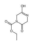 1-Piperazinecarboxylicacid,2,5-dioxo-,ethylester(9CI)结构式