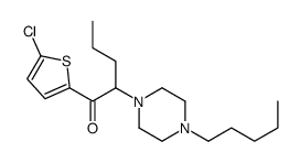 1-(5-chlorothiophen-2-yl)-2-(4-pentylpiperazin-1-yl)pentan-1-one Structure