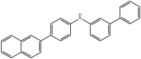 N-(4-(naphthalen-2-yl)phenyl)-[1,1'-biphenyl]-3-amine Structure