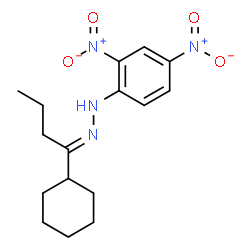 1-Cyclohexyl-1-butanone (2,4-dinitrophenyl)hydrazone Structure