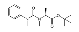 tert-butyl (S)-2-(1,3-dimethyl-3-phenylureido)propanoate Structure