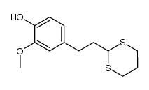 2-[2-(4-Hydroxy-3-methoxyphenyl)ethyl]-1,3-dithiane结构式