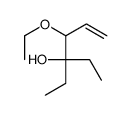 4-ethoxy-3-ethylhex-5-en-3-ol结构式