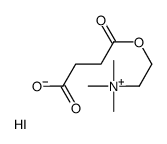 2-(3-carboxypropanoyloxy)ethyl-trimethylazanium,iodide Structure