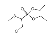 Diethyl 2-chloro-1-methylthioethanephosphonate Structure