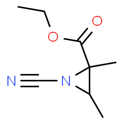 2-Aziridinecarboxylicacid,1-cyano-2,3-dimethyl-,ethylester(9CI)结构式