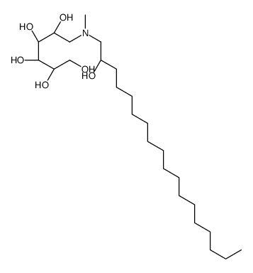 (2R,3R,4R,5S)-6-[2-hydroxyoctadecyl(methyl)amino]hexane-1,2,3,4,5-pentol结构式