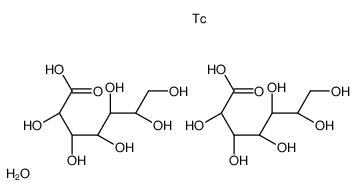 (2R,3S,4S,5S,6R)-2,3,4,5,6,7-hexahydroxyheptanoic acid,oxotechnetium Structure