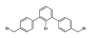 2-bromo-1,3-bis[4-(bromomethyl)phenyl]benzene Structure
