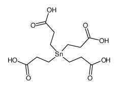 Tetrakis-<2-carboxy-ethyl>-zinn结构式