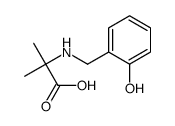 2-[(2-hydroxyphenyl)methylamino]-2-methylpropanoic acid Structure