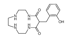 12-(2-hydroxybenzyl)-1,4,7,10-tetraazacyclotridecane-11,13-dione结构式