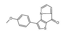 8H-Thieno[2,3-b]pyrrolizin-8-one,3-(4-methoxyphenyl)- Structure