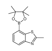 2-methylbenzothiazole-7-boronic acid pinacol ester Structure