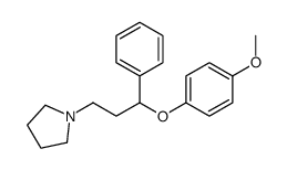 1-[3-(4-methoxyphenoxy)-3-phenylpropyl]pyrrolidine Structure