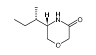 (5S)-5-[(1S)-Methylpropyl]-morpholin-3-one structure