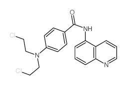 Benzamide,4-[bis(2-chloroethyl)amino]-N-5-quinolinyl- Structure