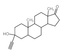 Androstan-17-one,3-ethynyl-3-hydroxy-, (3b,5a)- Structure