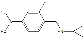 4-((cyclopropylaMino)Methyl)-3-fluorophenylboronic acid Structure