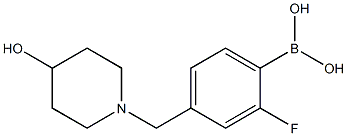 (2-氟-4-((4-羟基哌啶-1-基)甲基)苯基)硼酸图片