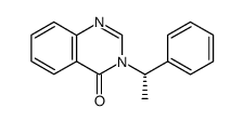 3,4-dihydro-3-[(S)-α-methylbenzyl]-4-quinazolinone结构式