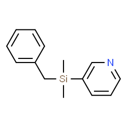 Pyridine, 3-[dimethyl(phenylmethyl)silyl]- (9CI) structure