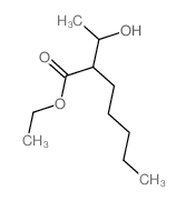 Heptanoic acid,2-(1-hydroxyethyl)-, ethyl ester结构式
