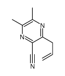 Pyrazinecarbonitrile, 5,6-dimethyl-3-(2-propenyl)- (9CI)结构式