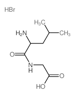 2-[(2-amino-4-methyl-pentanoyl)amino]acetic acid结构式