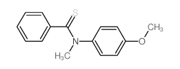N-(4-methoxyphenyl)-N-methyl-benzenecarbothioamide结构式