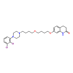 7-(4-{4-[4-(2,3-Dichlorophenyl)-1-piperazinyl]butoxy}butoxy)-3,4-dihydro-2(1H)-quinolinone结构式