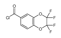 2,2,3,3-tetrafluoro-1,4-benzodioxine-6-carbonyl chloride结构式