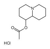 2,3,4,6,7,8,9,9a-octahydro-1H-quinolizin-1-yl acetate,hydrochloride Structure