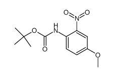 (4-methoxy-2-nitro-phenyl)-carbamic acid tert-butyl ester结构式