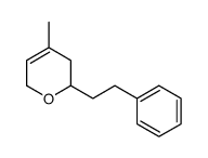 4-methyl-2-(2-phenylethyl)-3,6-dihydro-2H-pyran Structure