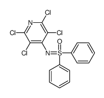 oxo-diphenyl-(2,3,5,6-tetrachloropyridin-4-yl)imino-λ6-sulfane结构式
