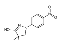 4,4-dimethyl-1-(4-nitrophenyl)pyrazolidin-3-one结构式