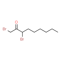1,3-Dibromo-2-nonanone结构式