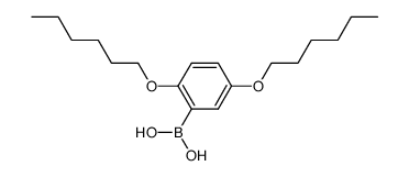 (2,5-bis(hexyloxy)phenyl)boronic acid结构式