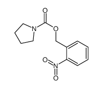 (2-nitrophenyl)methyl pyrrolidine-1-carboxylate结构式