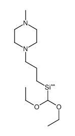 Piperazine, 1-(3-(diethoxymethylsilyl)propyl)-4-methyl- Structure