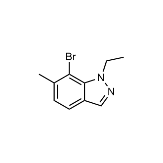 7-溴-1-乙基-6-甲基-吲唑结构式