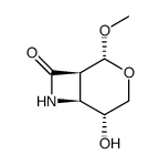 3-Oxa-7-azabicyclo[4.2.0]octan-8-one,5-hydroxy-2-methoxy-,(1R,2R,5R,6S)-(9CI)结构式
