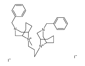 3-benzyl-9-[3-(3-benzyl-9-methyl-3-aza-9-azoniabicyclo[3.3.1]nonan-9-yl)propyl]-9-methyl-3-aza-9-azoniabicyclo[3.3.1]nonane,diiodide Structure