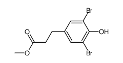 methyl 3-(3,5-dibromo-4-hydroxyphenyl)propanoate结构式