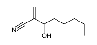 3-hydroxy-2-methylideneoctanenitrile Structure