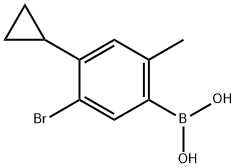 3-Bromo-4-cyclopropyl-6-methylphenylboronic acid图片